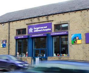 Front of the Forget Me Not charity Superstore in Huddersfield